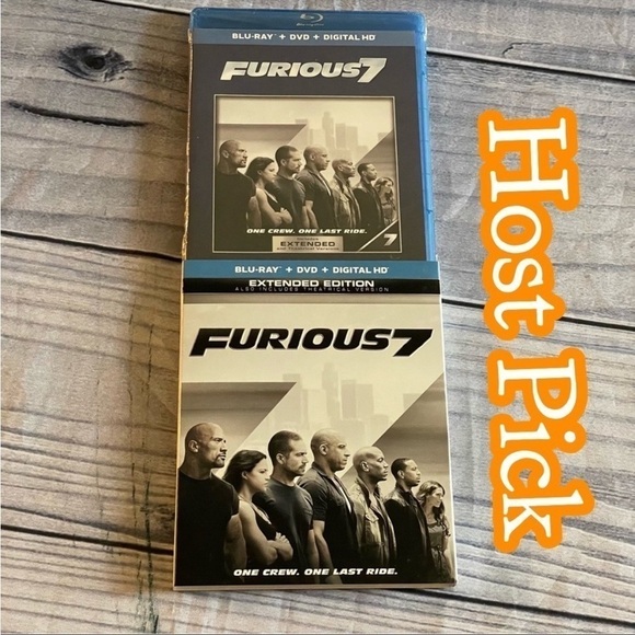 ✅host Pick✅ Furious 7 Blu-Ray Disc, New - Picture 1 of 4